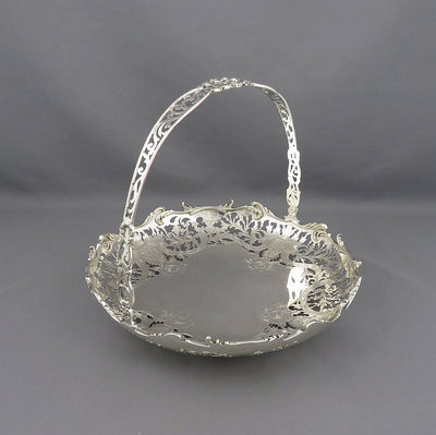 Birks Sterling Silver Cake Basket - JH Tee Antiques