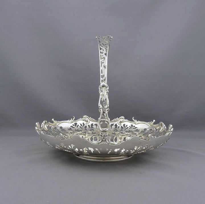 Birks Sterling Silver Cake Basket - JH Tee Antiques