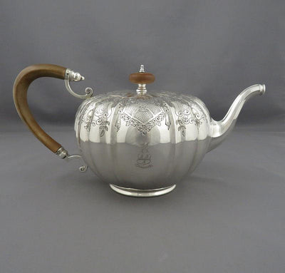 Birks Sterling Silver Tea Set - JH Tee Antiques