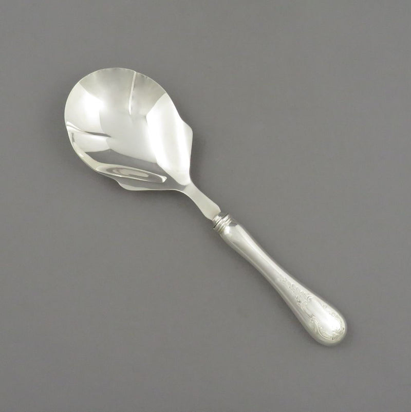 Birks Brentwood Pattern Sterling Silver Berry Spoon - JH Tee Antiques