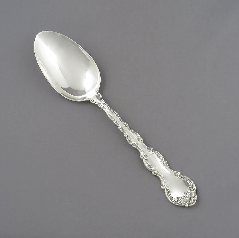 Birks Sterling Pompadour Pattern Large Teaspoon - JH Tee Antiques