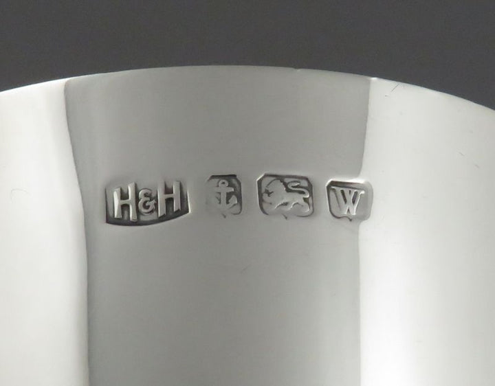 Large George V Sterling Silver Mug - JH Tee Antiques