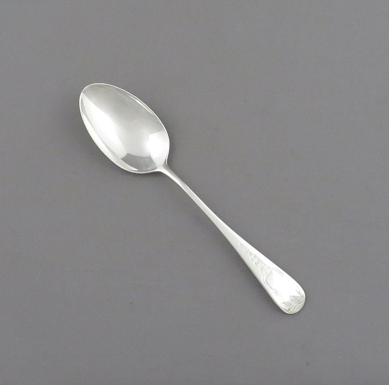 Birks Sterling Brentwood Pattern Coffee Spoon - JH Tee Antiques