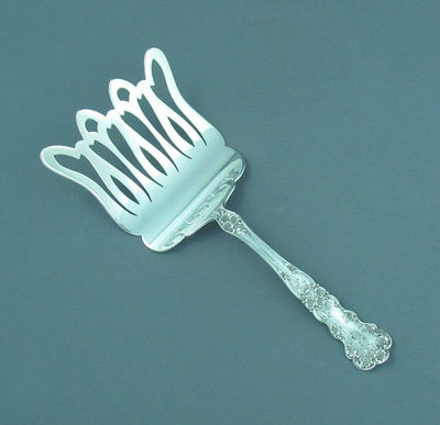 Sterling Silver Asparagus Server Buttercup - JH Tee Antiques