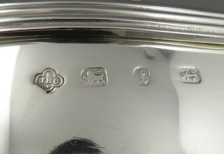 Carrington Sterling Silver Tea Caddy - JH Tee Antiques