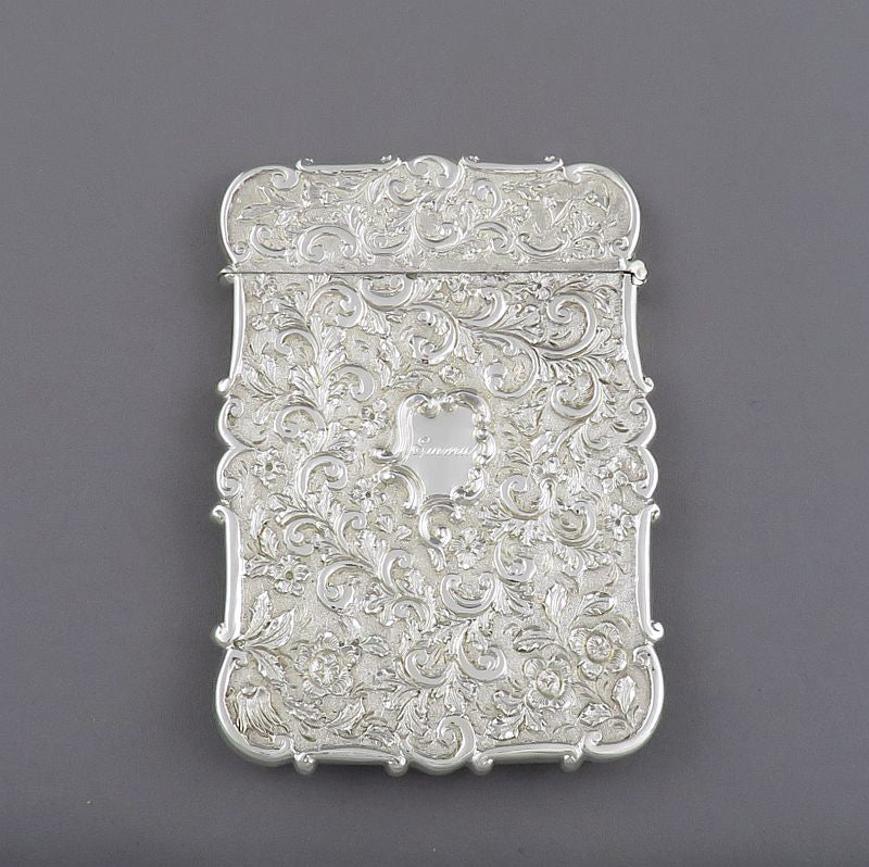 Victorian Castle Top Card Case Warwick Castle - JH Tee Antiques