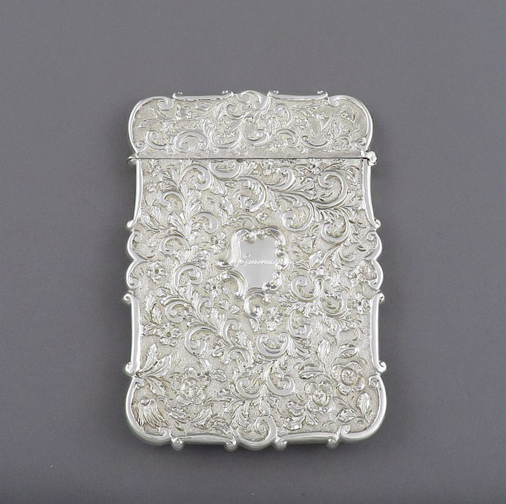 Victorian Castle Top Card Case Warwick Castle - JH Tee Antiques