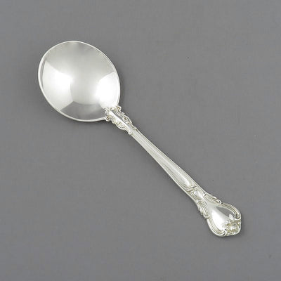 Birks Chantilly Pattern Silver Cream Soup Spoon - JH Tee Antiques