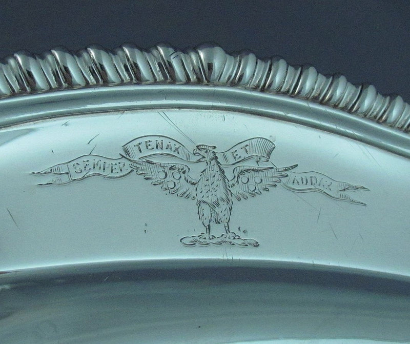 Charles Frederick Kandler Silver Meat Platters - JH Tee Antiques