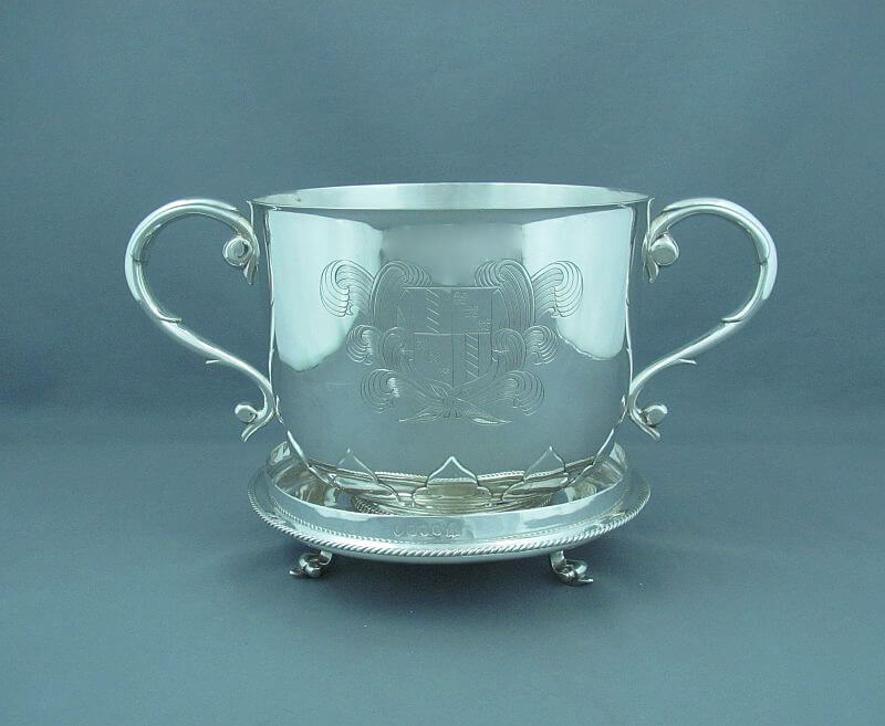 Charles II Style Silver Cup and Cover - JH Tee Antiques