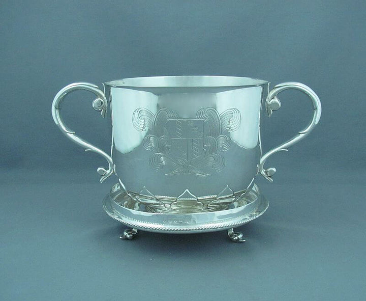 Charles II Style Silver Cup and Cover - JH Tee Antiques
