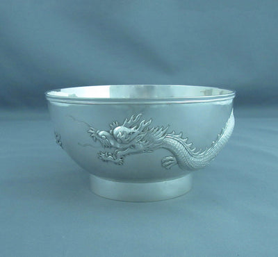 Chinese Export Silver Bowl - JH Tee Antiques