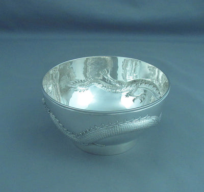 Chinese Export Silver Bowl - JH Tee Antiques