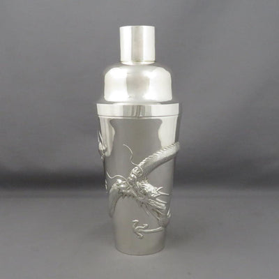 Chinese Export Silver Cocktail Shaker - JH Tee Antiques