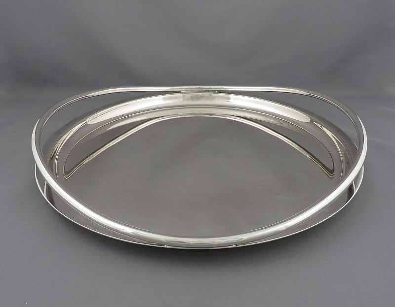 Christofle Silver Plated Veritgo Tray - JH Tee Antiques