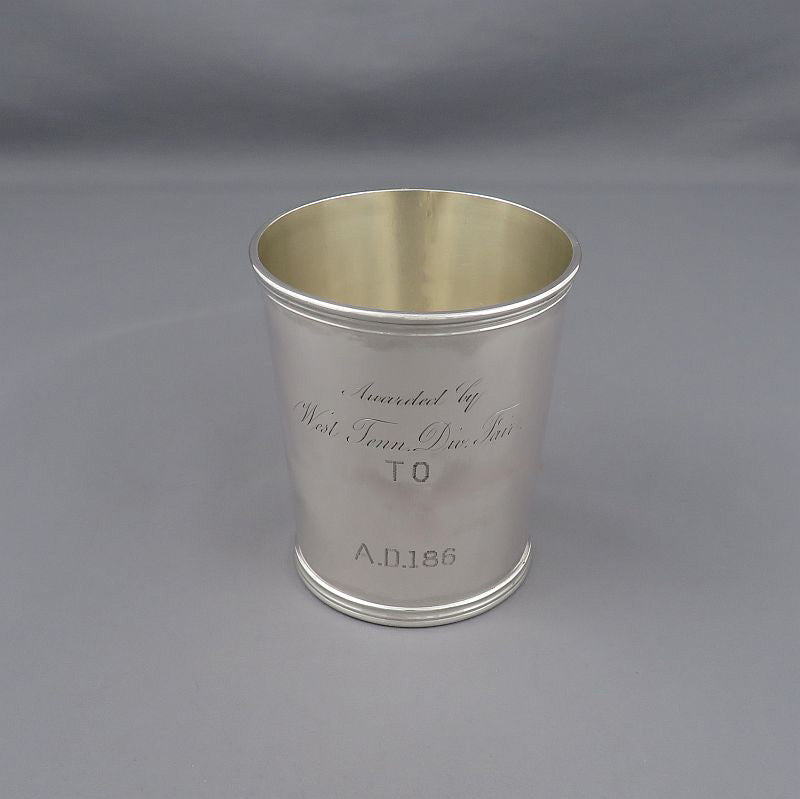 Coin Silver Mint Julep Cup - JH Tee Antiques