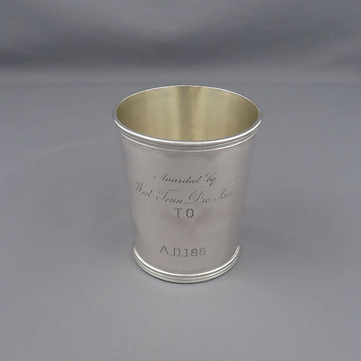 Coin Silver Mint Julep Cup - JH Tee Antiques