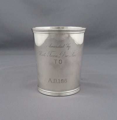 Coin Silver Mint Julep Cup - JH Tee Antiques