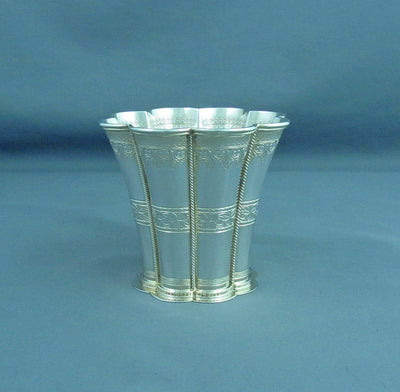 Danish Sterling Silver Beaker - JH Tee Antiques