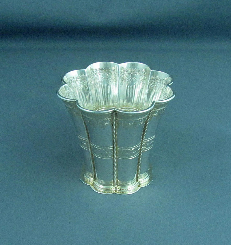 Danish Sterling Silver Beaker - JH Tee Antiques