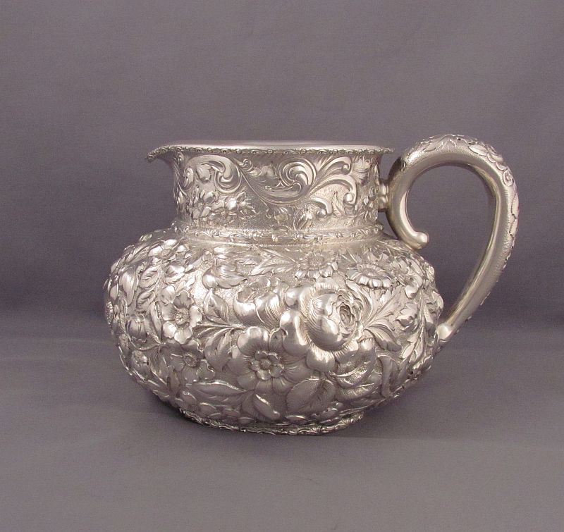 Dominick and Haff Sterling Silver Water Pitcher - JH Tee Antiques