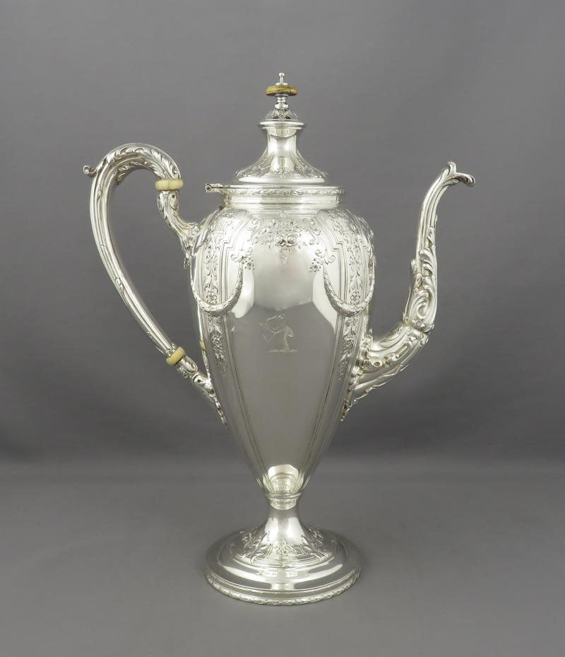 Dominick &amp; Haff Sterling Silver Coffee Set - JH Tee Antiques