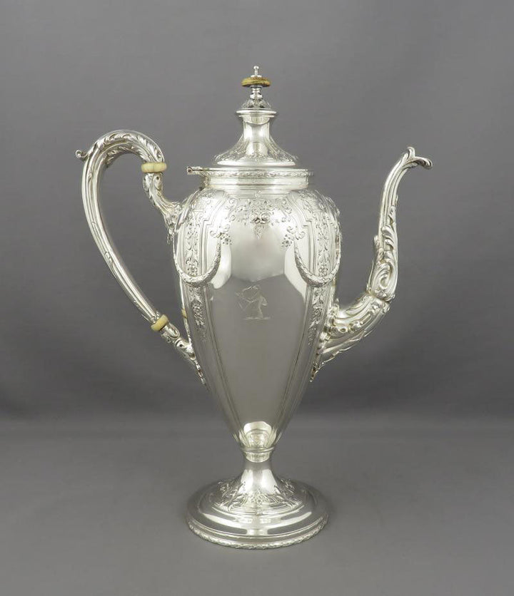 Dominick &amp; Haff Sterling Silver Coffee Set - JH Tee Antiques