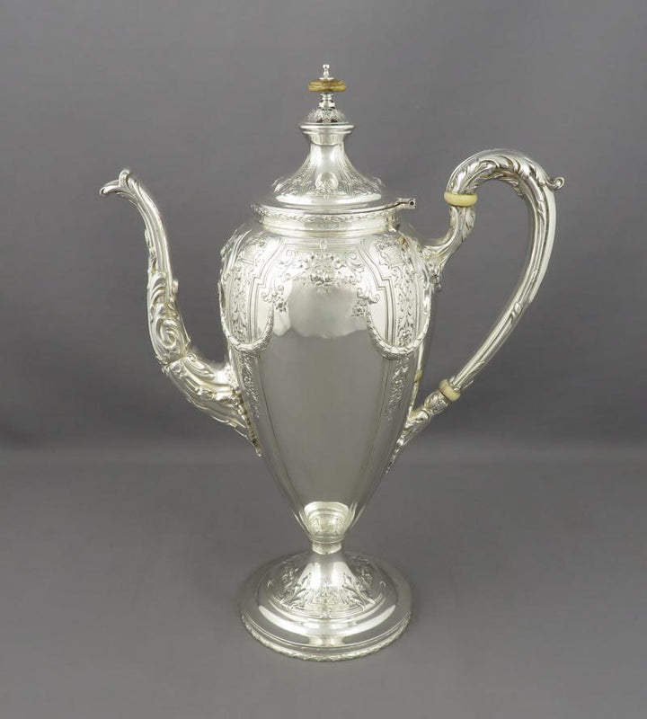 Dominick &amp; Haff Sterling Silver Coffee Set - JH Tee Antiques