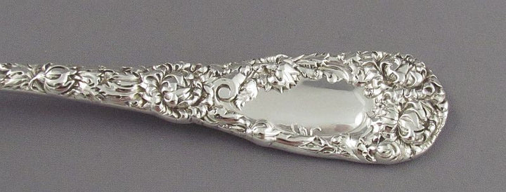 Durgin Chrysanthemum Salad Servers - JH Tee Antiques