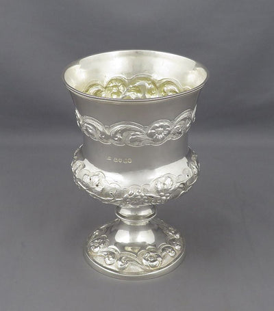 Victorian Sterling Silver Goblet - JH Tee Antiques