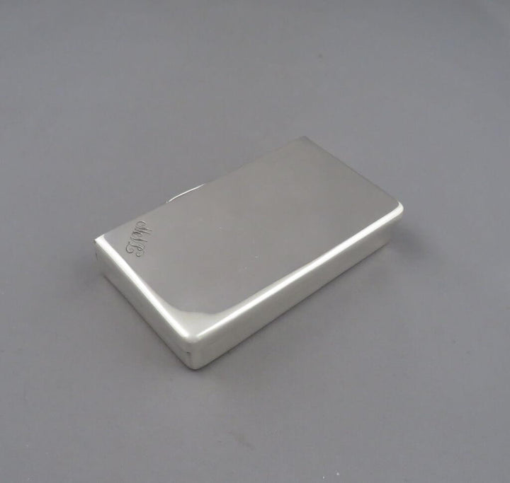 Edwardian Sterling Silver Sandwich Box - JH Tee Antiques