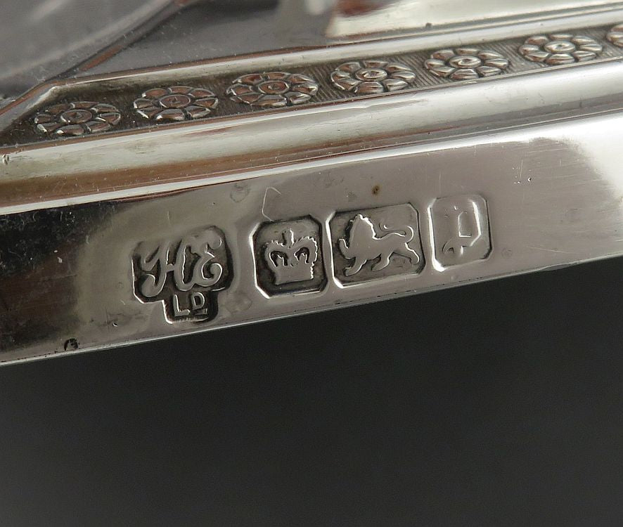 Edwardian Sterling Silver Candlesticks - JH Tee Antiques