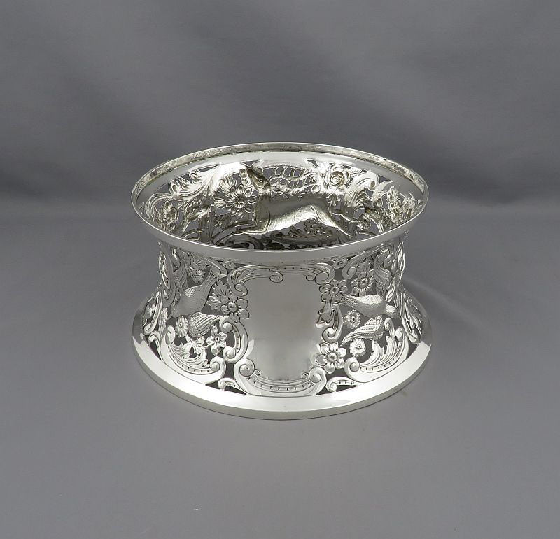Edwardian Sterling Silver Dish Ring - JH Tee Antiques