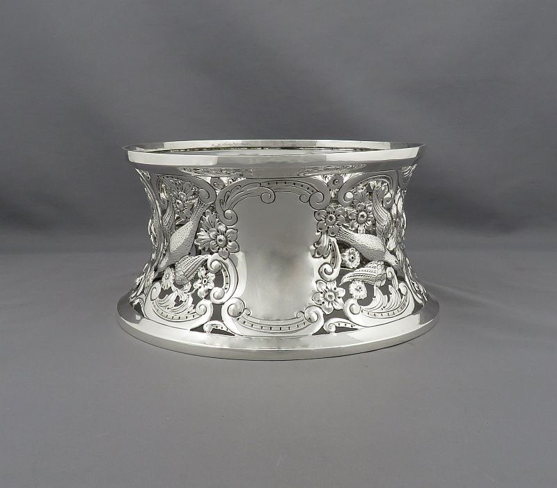 Edwardian Sterling Silver Dish Ring - JH Tee Antiques