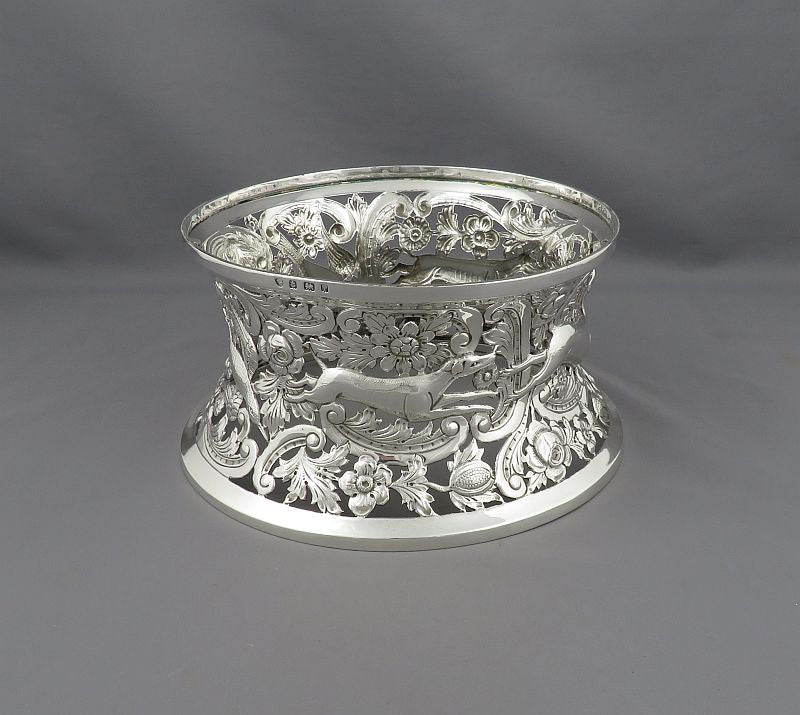 Edwardian Sterling Silver Dish Ring - JH Tee Antiques