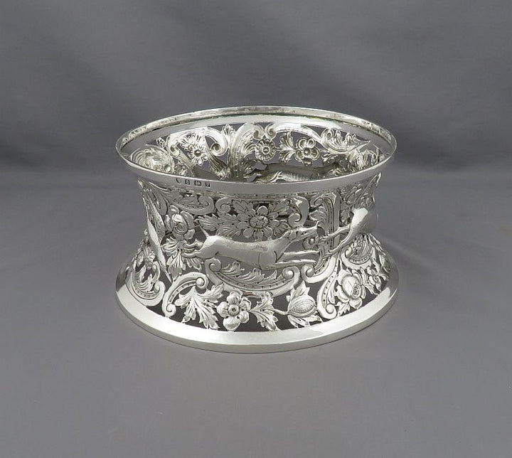 Edwardian Sterling Silver Dish Ring - JH Tee Antiques