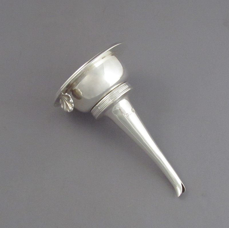 Edwardian Sterling Silver Wine Funnel - JH Tee Antiques