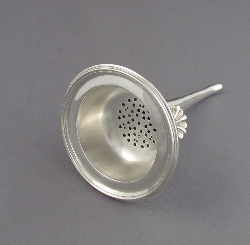 Edwardian Sterling Silver Wine Funnel - JH Tee Antiques