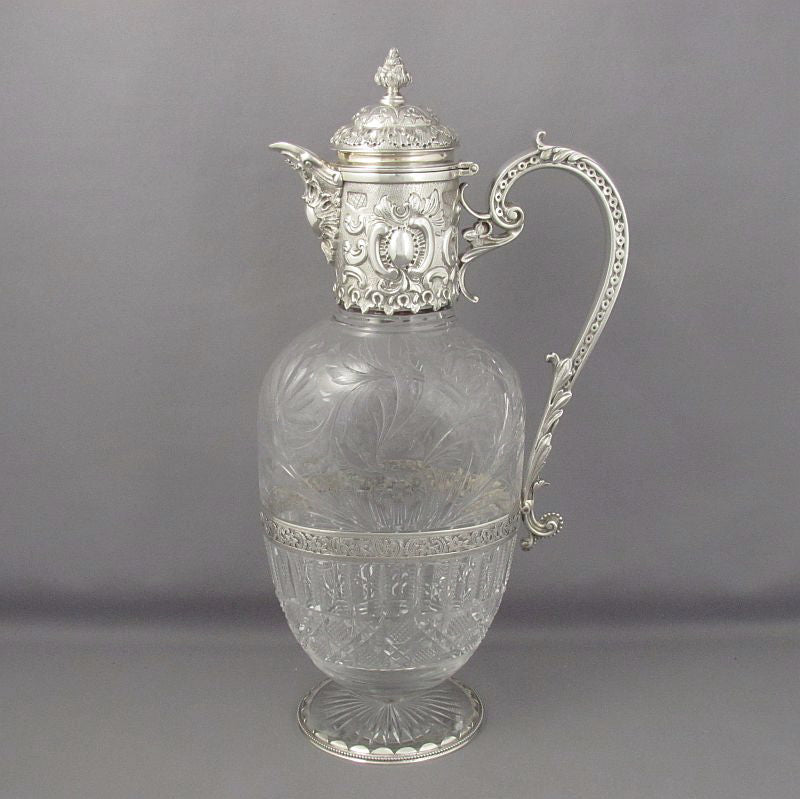 Sterling Silver Claret Jug by Elkington &amp; Co - JH Tee Antiques