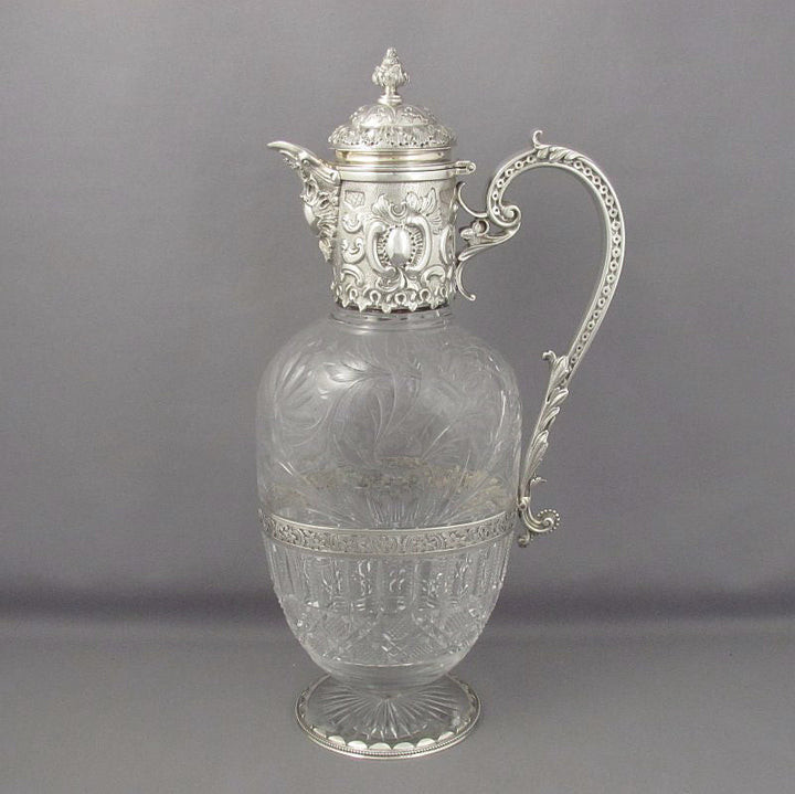 Sterling Silver Claret Jug by Elkington &amp; Co - JH Tee Antiques