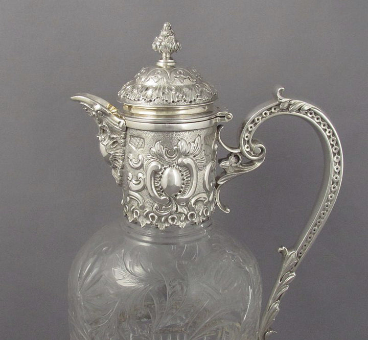 Sterling Silver Claret Jug by Elkington &amp; Co - JH Tee Antiques