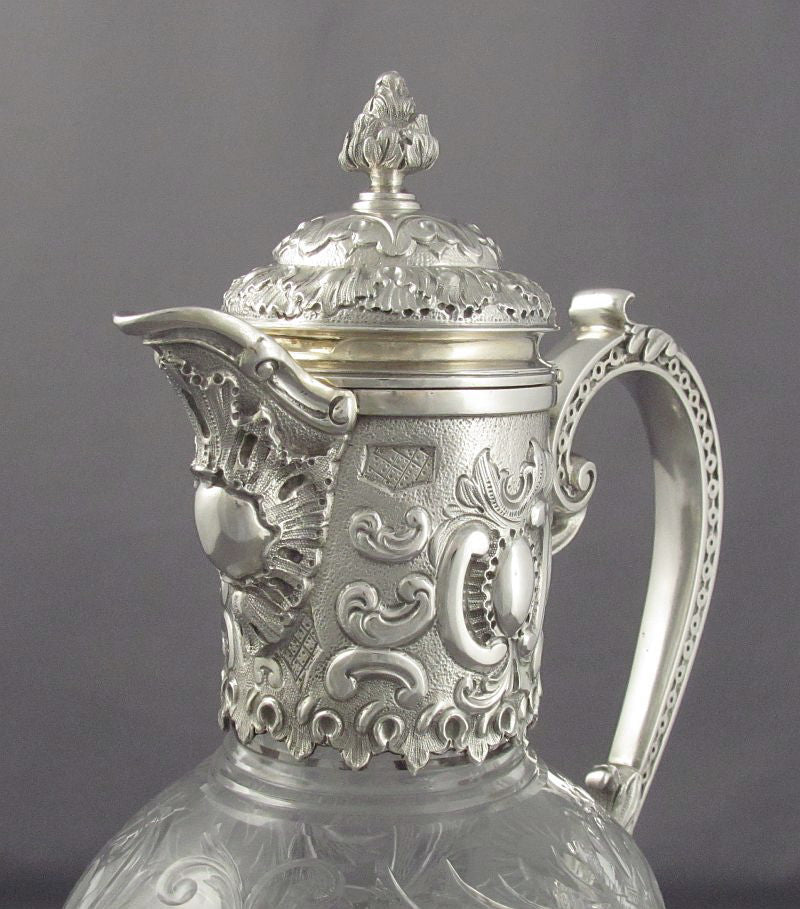 Sterling Silver Claret Jug by Elkington &amp; Co - JH Tee Antiques