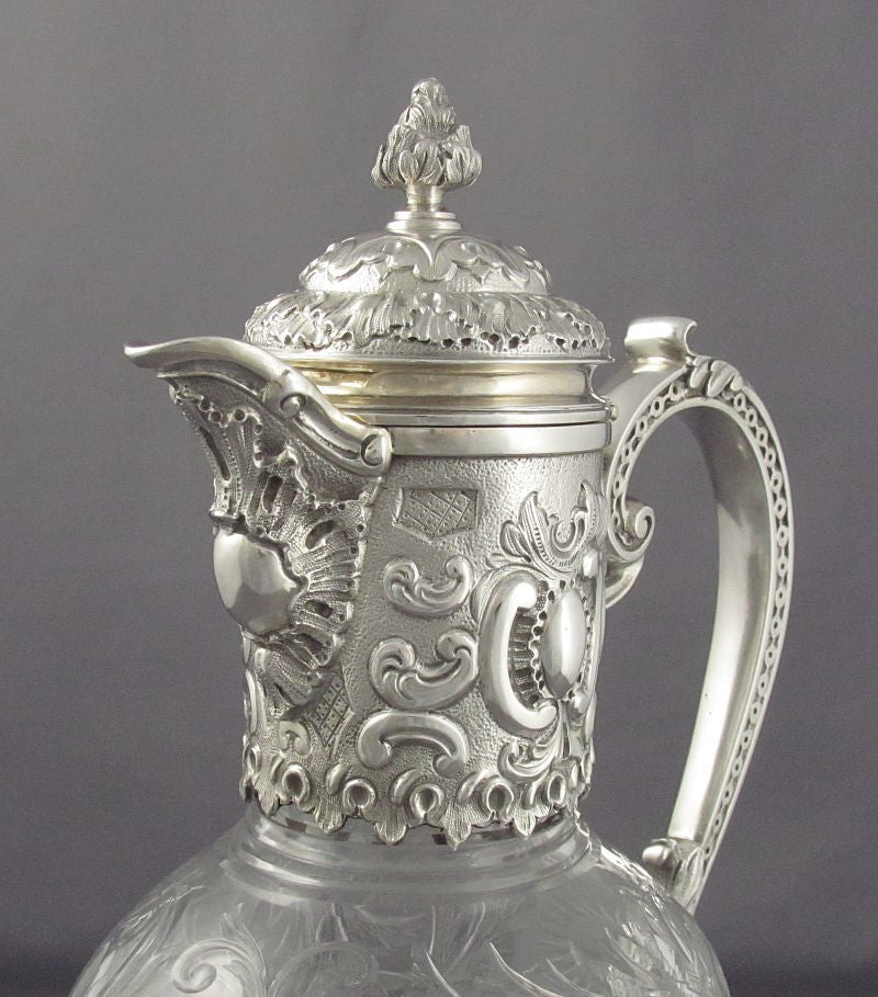 Sterling Silver Claret Jug by Elkington & Co - JH Tee Antiques