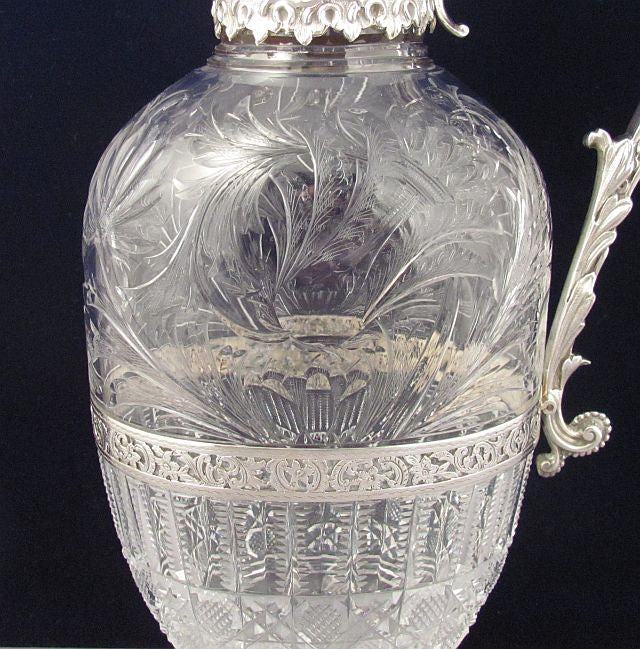Sterling Silver Claret Jug by Elkington &amp; Co - JH Tee Antiques