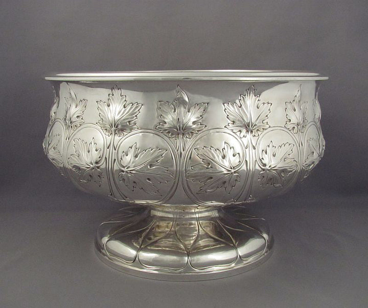 Sterling Silver Punch Bowl by Elkington &amp; Co - JH Tee Antiques