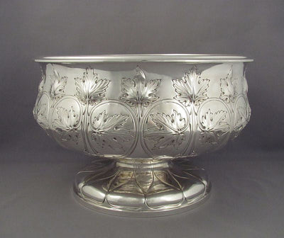 Sterling Silver Punch Bowl by Elkington & Co - JH Tee Antiques