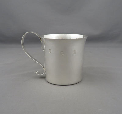 English Britannia Silver Mug - JH Tee Antiques