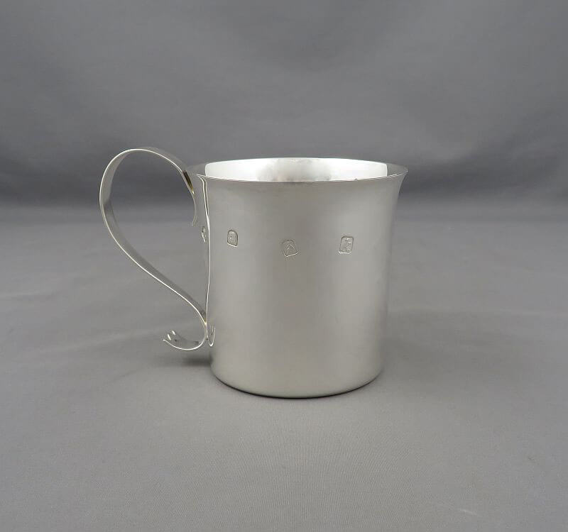 English Britannia Silver Mug - JH Tee Antiques