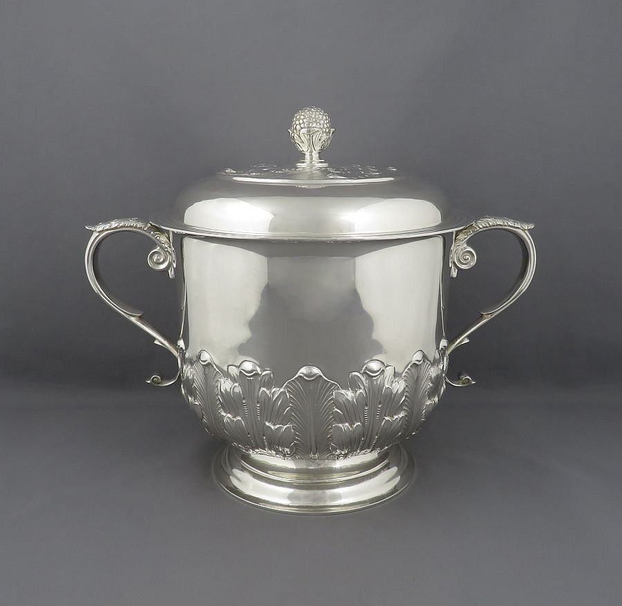 George IV English Sterling Silver Cup &amp; Cover - JH Tee Antiques