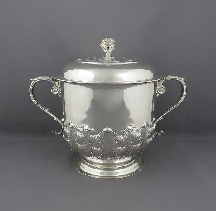 George IV English Sterling Silver Cup &amp; Cover - JH Tee Antiques